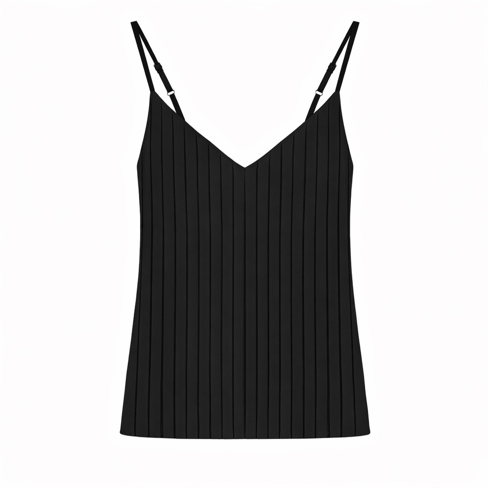 Express Black Pleated Tank